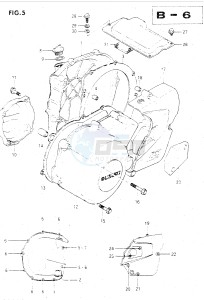 GSX500E (E39) drawing CRANKCASE COVER