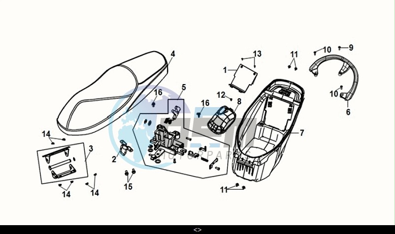 SEAT - REAR CARRIER