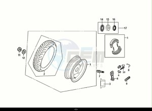 SYMPHONY CARGO 50 (AY05W9-EU) (E5) (M1) drawing REAR WHEEL