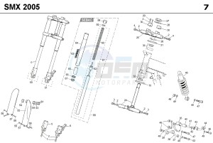 SMX 50 drawing SUSPENSION