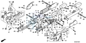 GL18009 SI / AB NAV - (SI / AB NAV) drawing EXHAUST MUFFLER (EXCEPT G L1800-BR)