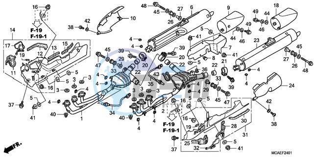 EXHAUST MUFFLER (EXCEPT G L1800-BR)