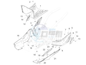 Liberty 125 iGet 4T 3V ie ABS (EMEA) drawing Central cover - Footrests