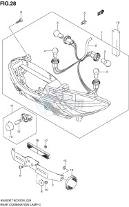 AN400 (E3-E28) Burgman drawing REAR COMBINATION LAMP