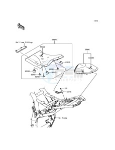 Z800 ABS ZR800FGF UF (UK FA) XX (EU ME A(FRICA) drawing Seat