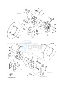 YXM700E YXM700PE MP 700 EPS (1XPC) drawing FRONT BRAKE CALIPER