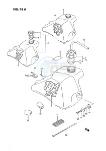 RM80 (E24) drawing FUEL TANK (MODEL K L M)