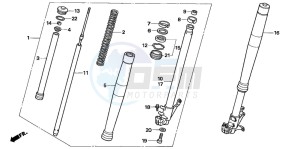 FMX650 FMX650 drawing FRONT FORK