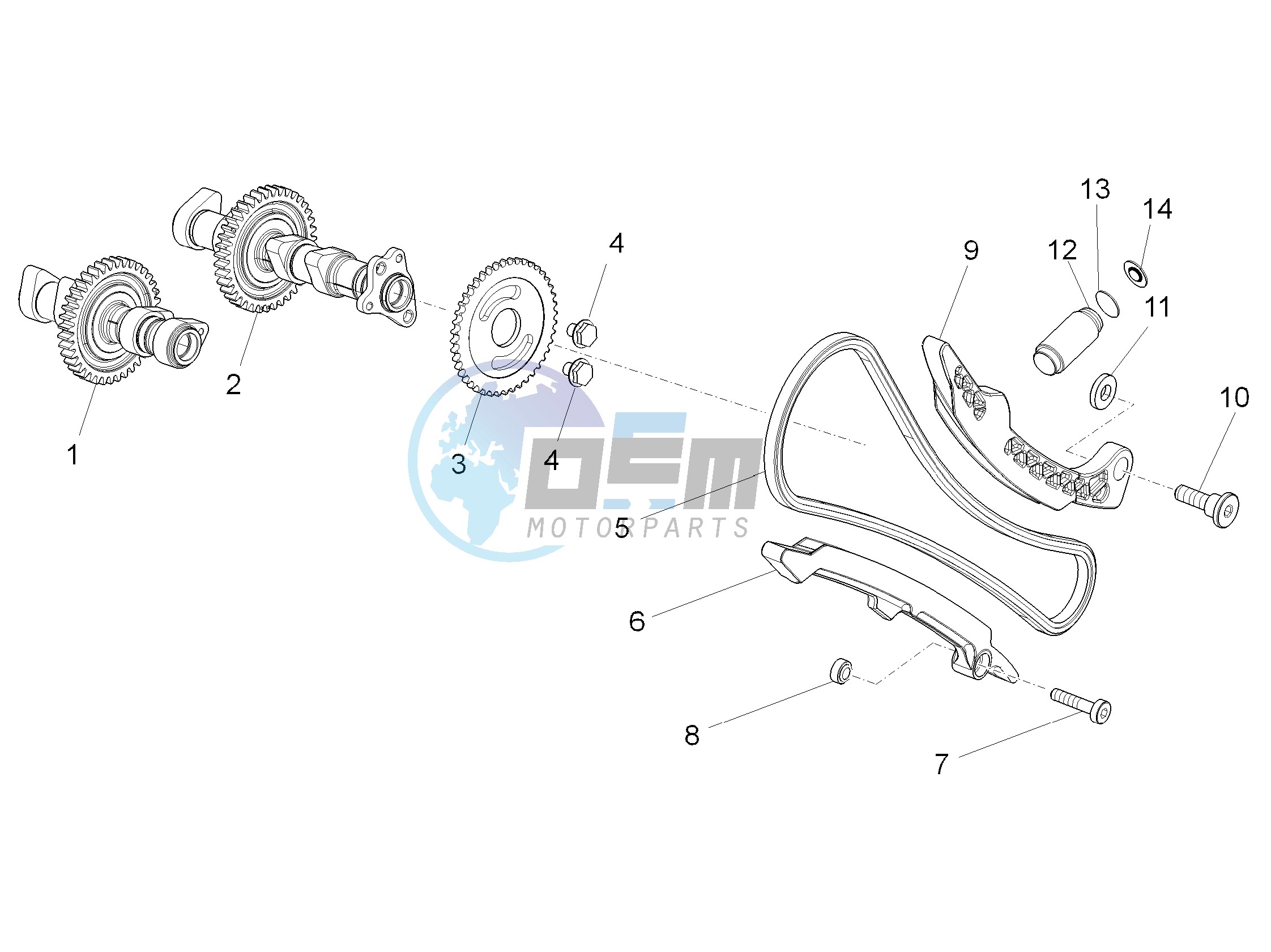 Front cylinder timing system