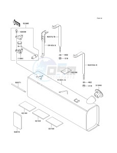 KAF 620 E [MULE 3010 4X4] (E6F-E8F) E6F drawing FUEL TANK