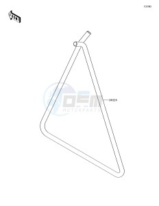 KX85-II KX85DHF EU drawing Stand(s)