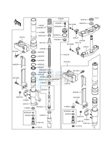 KX 125 J [KX125] (J1) [KX125] drawing FRONT FORK