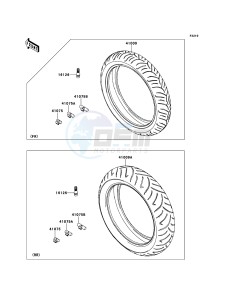 ER-6n ABS ER650DBF XX (EU ME A(FRICA) drawing Tires