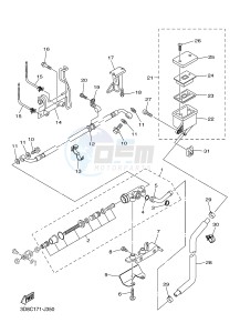 XVS1300A MIDNIGHT STAR (12C7) drawing REAR MASTER CYLINDER