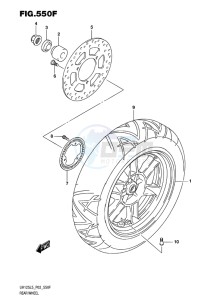 UH125 ABS BURGMAN EU drawing REAR WHEEL