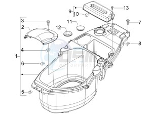 Zip & Zip 100 drawing Helmet box - Undersaddle