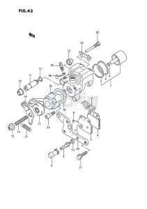 LT250R (E1) drawing REAR CALIPER