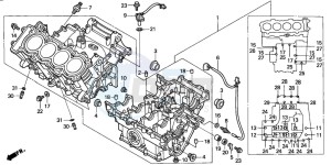 CBR900RR drawing CRANKCASE