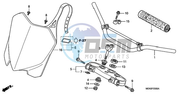 HANDLE PIPE/TOP BRIDGE