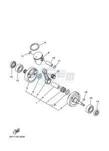 YZ125 (B0V2) drawing CRANKSHAFT & PISTON