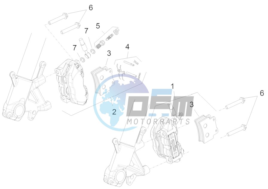 Front brake caliper