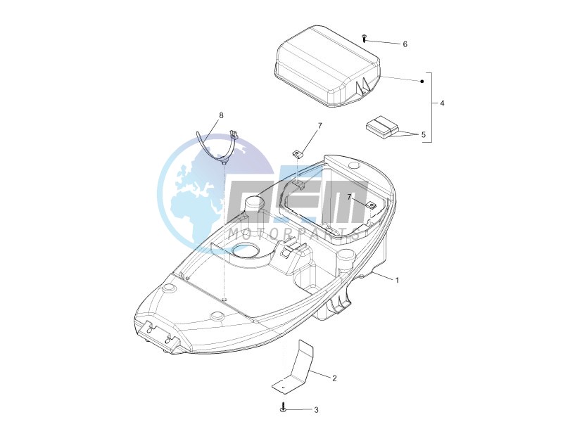 Helmet housing - Undersaddle