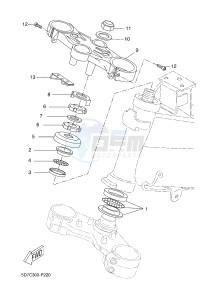 MT125A MT-125 ABS (BR36 BR36 BR36 BR36) drawing STEERING