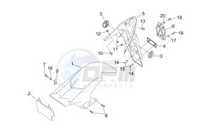 Sonic 50 H2O drawing Rear body - Mudguard