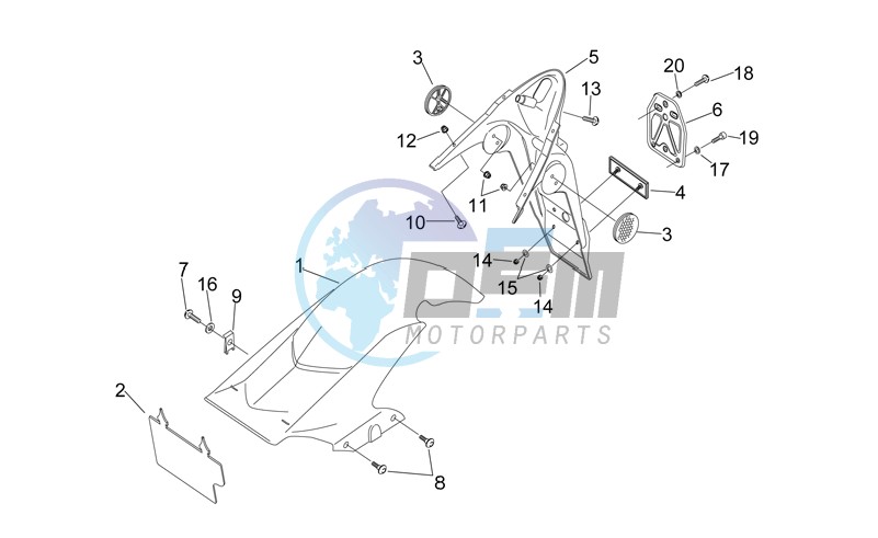 Rear body - Mudguard