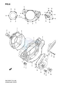 RM-Z450 (E19) drawing CRANKCASE COVER