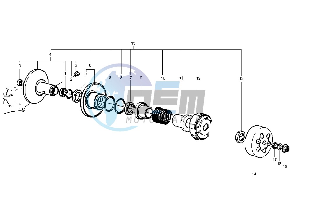 Driven pulley