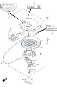 DF 2.5 drawing Recoil Starter