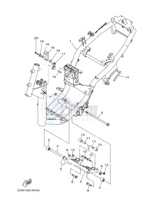 MW125 MW-125 TRICITY TRICITY 125 (2CM1 2CM5) drawing FRAME