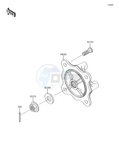 MULE PRO-DXT KAF1000BJF EU drawing Front Hub