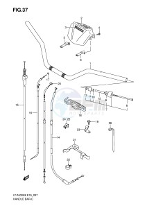 LT-Z400 (E19) drawing HANDLEBAR