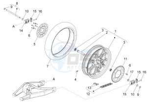 RS4 50 2T E4 (APAC, EMEA) drawing Rear wheel