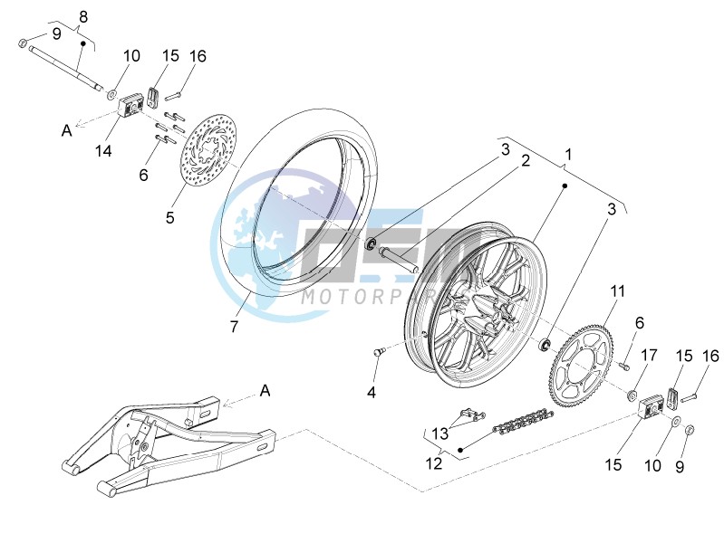 Rear wheel