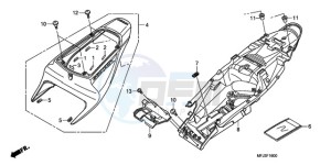 CBR600RR9 U / MME SPC 2U drawing REAR COWL