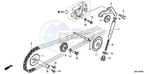 CRF50FD CRF50F Europe Direct - (ED) drawing CAM CHAIN/TENSIONER