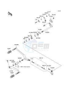 VN 2000 G [VULCAN 2000] (8F-9F) 0G9F drawing GEAR CHANGE MECHANISM