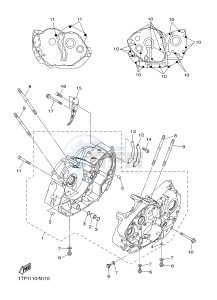 XVS950CU XV950R XV950 R-SPEC (2DE1) drawing CRANKCASE