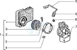 Si 50 mix drawing Carburettor component parts