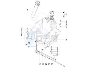 Typhoon 125 4T 2V E3 (NAFTA) USA drawing Fuel tank