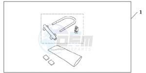 CBR600RRA France - (F / CMF 2F) drawing U-LOCK