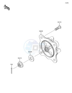 MULE PRO-DX KAF1000EJF EU drawing Rear Hub