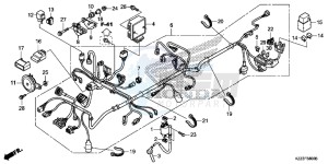 CRF250MF CRF250M UK - (E) drawing WIRE HARNESS