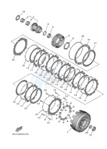 XP530 XP530D-A TMAX DX ABS (BC38) drawing CLUTCH