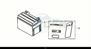 SYMPHONY CARGO 50 (AY05W9-EU) (E5) (M1) drawing BATTERY - TOOL BOX