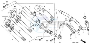 CRF150RC drawing EXHAUST MUFFLER