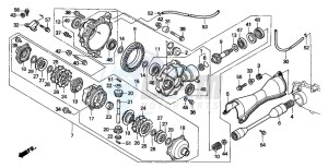 TRX300 FOURTRAX drawing FRONT DRIVESHAFT (TRX300)